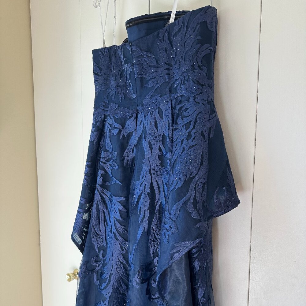 NWT, Mother of the Bride/GroomMON CHERI MONTAGE 219992, Navy Blue Gown Size 12 - Picture 8 of 11